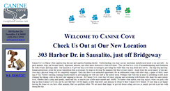 Desktop Screenshot of caninecove.com